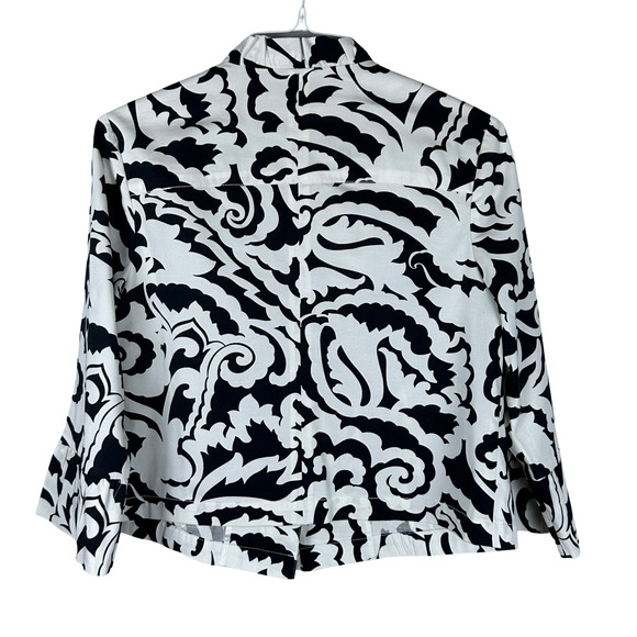 INC International Concepts Floral Print 3 Button 3/4 Sleeve Blazer Size Medium - Picture 4 of 6